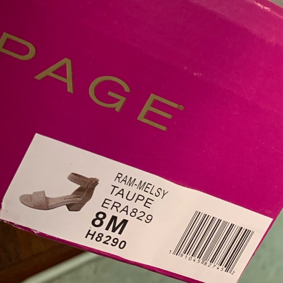 Women's Sz 8 Chunky Heel w/Ankle Strap Sandals - Picture 4 of 4